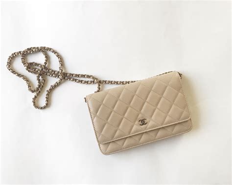 chanel wallet on chain beige|authentic chanel wallet on chain.